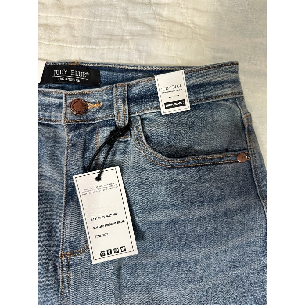 NWT Judy Blue High Waist Straight Leg Jeans sz 9/29 - Picture 3 of 5